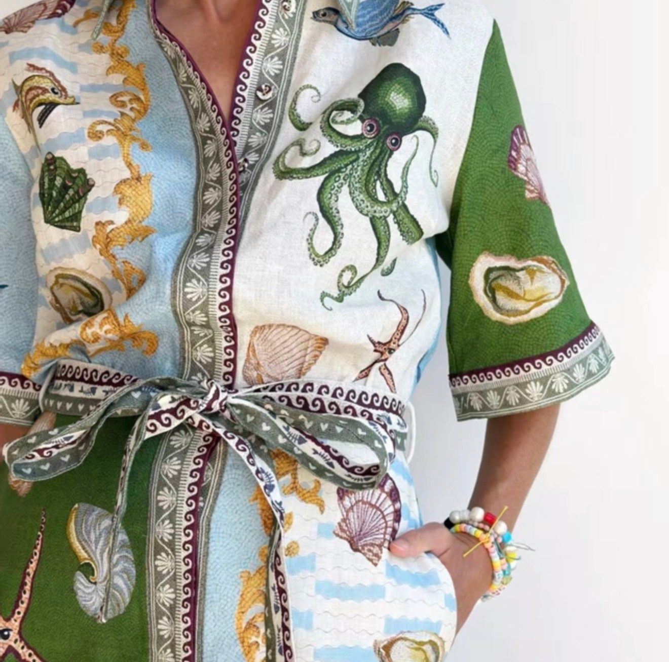 Sea Life Short Shirt Dress