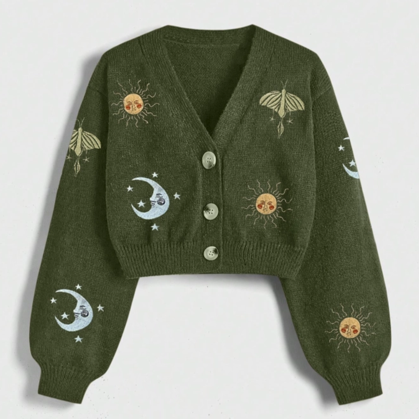 "Mother Nature" Cropped Cardigan